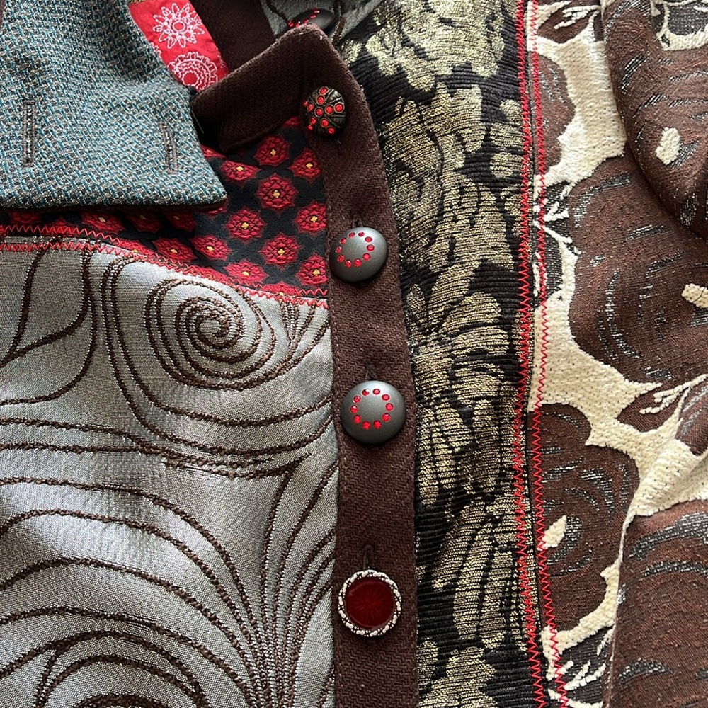 Coat patchwork size 46 - Picture 7 of 16